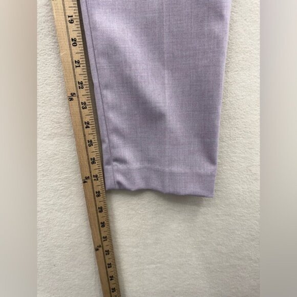 Ann Taylor Women’s 0 Ankle Pants Trouser Lavender Purple Mid Rise - Picture 6 of 7